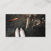 Silberne Lachs-oder Coho-Lachs-Fang Visitenkarte (Rückseite)