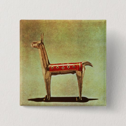 Silberne Lama-Figürchen, von Peru, nach 1438 Button (Vorderseite)