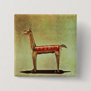 Silberne Lama-Figürchen, von Peru, nach 1438 Button