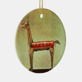 Silberne Lama-Figürchen, von Peru, nach 1438 Keramik Ornament (Rechts)