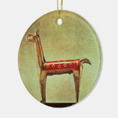 Silberne Lama-Figürchen, von Peru, nach 1438 Keramik Ornament (Links)
