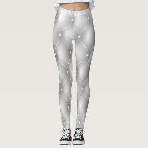 Silberne Leggings