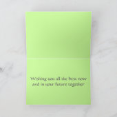 Silberne lesbische Wiccan Handfasting Karte (Innenseite)