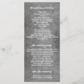Silberne Lichterketten Hochzeitsprogramme Programm (Rückseite)