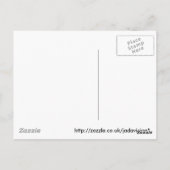 Silberne Liebe Herz Postkarte (Rückseite)
