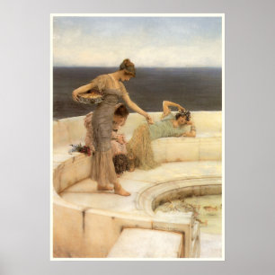 Silberne Lieblinge durch Sir Lawrence Alma-Tadema Poster