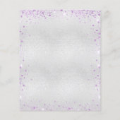 Silberne lila Schmetterlingsstiftung Flyer (Hinten)