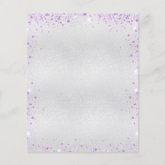 Silberne lila Schmetterlingsstiftung Flyer (Hinten)