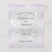 Silberne lila Schmetterlingsstiftung Flyer (Vorne)