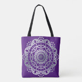 Silberne Mandala Tasche (Rückseite)