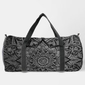 Silberne Mandala-Tasche Duffle Bag (Rückseite)