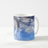 Silberne Maschine Kaffeetasse (VorderseiteRechts)