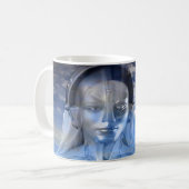 Silberne Maschine Kaffeetasse (Vorderseite Links)