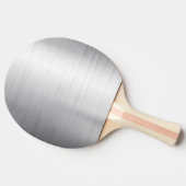 Silberne Metallbeschaffenheit Tischtennis Schläger (Seitenansicht)
