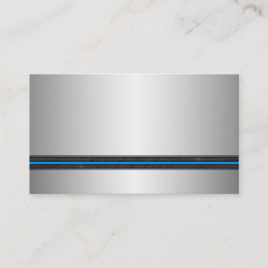 Silberne Metallblick-Visitenkarten Visitenkarte (Vorderseite)