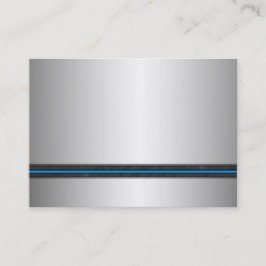 Silberne Metallblick-Visitenkarten Visitenkarte