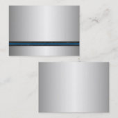 Silberne Metallblick-Visitenkarten Visitenkarte (Vorne/Hinten)