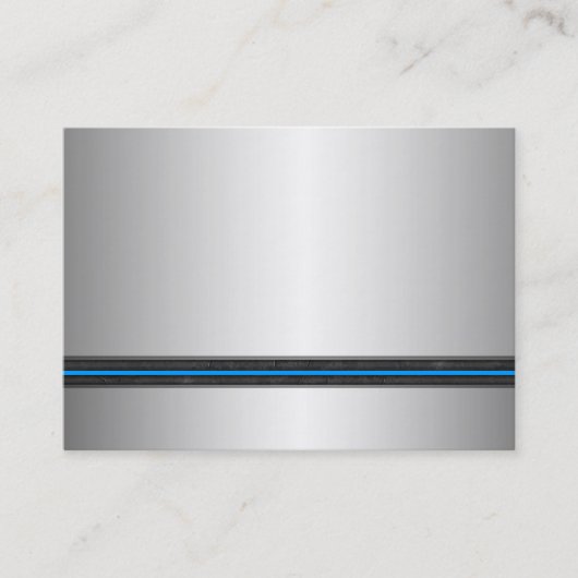 Silberne Metallblick-Visitenkarten Visitenkarte (Vorderseite)