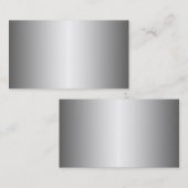 Silberne Metallblick-Visitenkarten Visitenkarte (Vorne/Hinten)