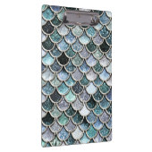 Silberne Metallfolien-Glitzer Mermaidscales Skalen Klemmbrett (Rechts)