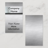 Silberne Metallnummernschild-Visitenkarten Visitenkarte (Vorne/Hinten)