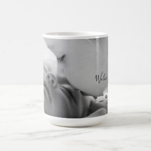 Silberne Minimalistische Foto Muttertag Kaffee Tas Kaffeetasse