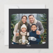 Silberne Mistletschenkrade Flat Holiday Card Feiertagskarte (Rückseite)
