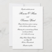 Silberne Mit Monogramm Celtic Wedding Einladung (Rückseite)