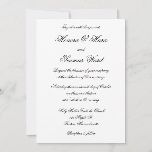 Silberne Mit Monogramm Celtic Wedding Einladung (Rückseite)