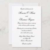 Silberne Mit Monogramm Celtic Wedding Einladung (Rückseite)