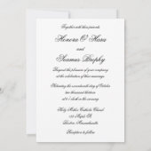 Silberne Mit Monogramm Celtic Wedding Einladung (Rückseite)