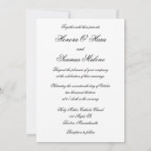 Silberne Mit Monogramm Celtic Wedding Einladung (Rückseite)