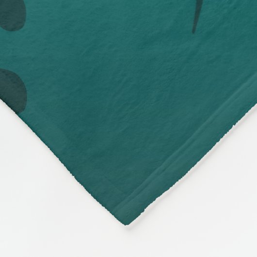 silberne Musiknoten Fleecedecke (Ecke)