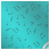 silberne Musiknoten Stoff (Muster)