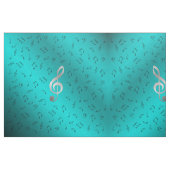 silberne Musiknoten Stoff (Fat Quarter (45,7 x 55,9 cm))