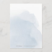 Silberne Navy blühe Einzelheiten zur Hochzeit Begleitkarte (Rückseite)