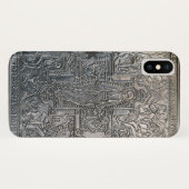 silberne orthodoxe religiöse Buchmetalldekoration Case-Mate iPhone Hülle (Rückseite (Horizontal))