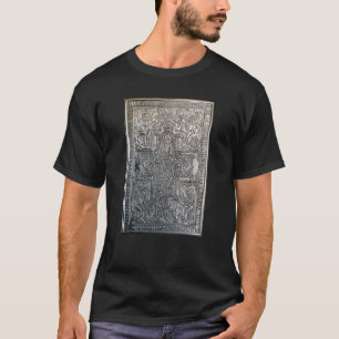 silberne orthodoxe religiöse Buchmetalldekoration T-Shirt