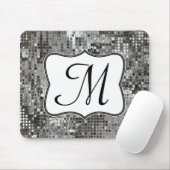 Silberne Paillette blenden Mousepad (Mit Mouse)