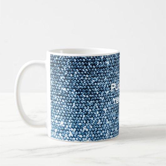 Silberne Paillette Kaffeetasse (Links)