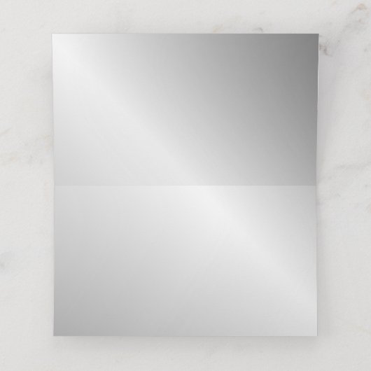 Silberne Platzkarte (Innenseite Aufgefaltet)