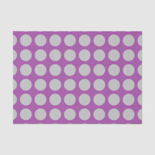 Silberne Polka-Punkte lila Seidenpapier