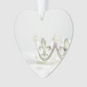 Silberne Prinzessinnenkrone Ornament (Vorderseite)