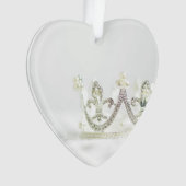 Silberne Prinzessinnenkrone Ornament (Vorderseite)