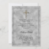 Silberne Querkommunion Einladung (Vorderseite)