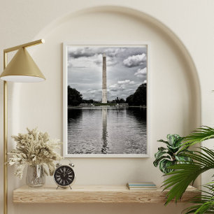 Silberne Reflexionen Washington Monument Poster