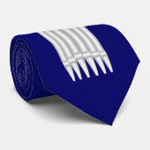 Silberne Rohre Krawatte (Gerollt)