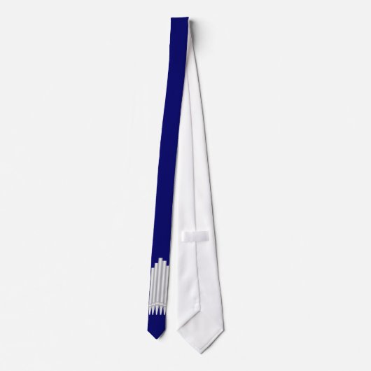 Silberne Rohre Krawatte (Rückseite)