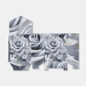 Silberne Rose Geschenkschachtel (Ungefaltet)