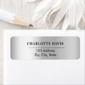 Silberne Rücksendeadresse (Insitu)